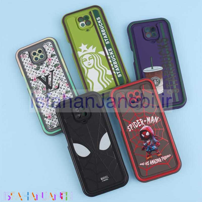 اصفهان جانبی-قاب سولید طرح دار دو رنگ محافظ لنزدار Xiaomi Redmi Note 9s / Note 9 Pro / Note 10 Lite