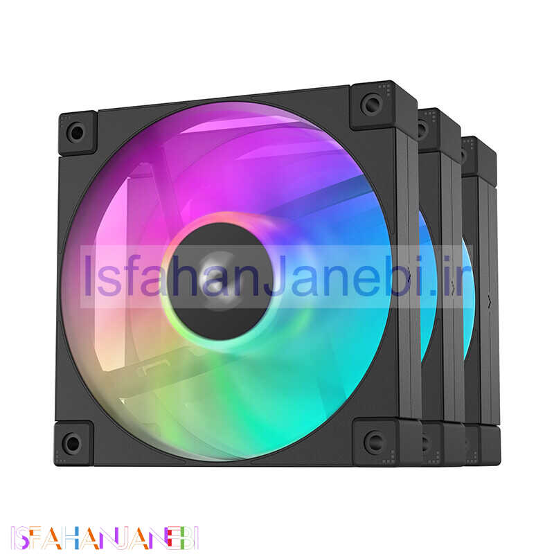 اصفهان جانبی-فن کیس دیپ کول FD12 ARGB Black بسته 3 عددی