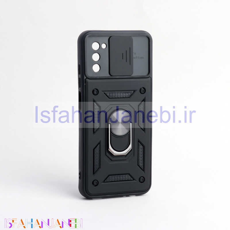 اصفهان جانبی-قاب ضد ضربه محافظ لنزدار کشویی هولدر دار بتمن Samsung Galaxy A03s / A02s