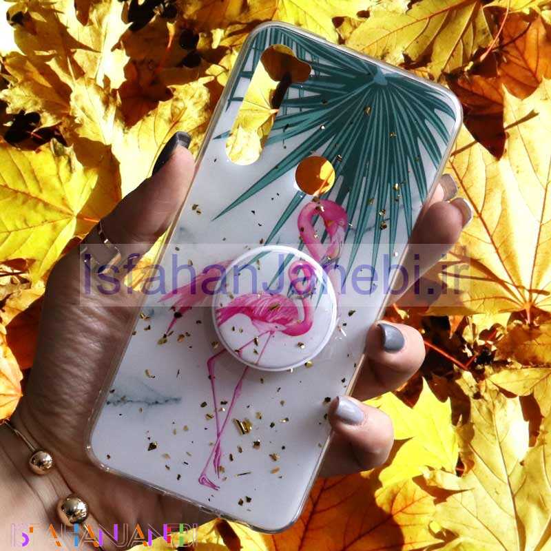 اصفهان جانبی-قاب رنگین کمانی پاپ سوکت دار خرچنگی کد3 شیائومی Redmi Note 8