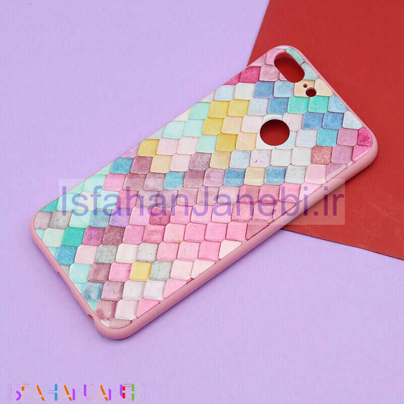 اصفهان جانبی-قاب فانتزی برجسته صورتی طرح مختلف هواوی Honor 9 Lite