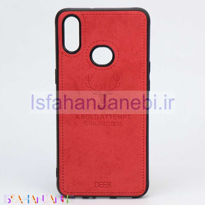 اصفهان جانبی-قاب چرمی طرح گوزن Samsung A10s قرمز