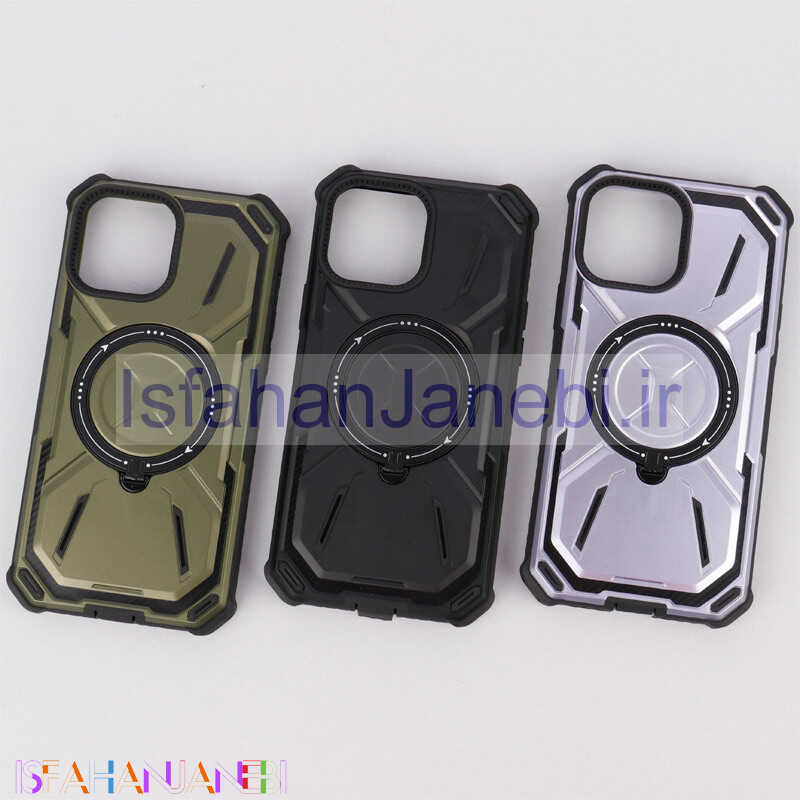 اصفهان جانبی-قاب ضد ضربه MagSafe Metal Armor استند شو iPhone 13 Pro Max
