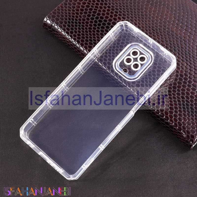 اصفهان جانبی-قاب ژله ای بی رنگ محافظ لنزدار Xiaomi Redmi Note 9 Pro