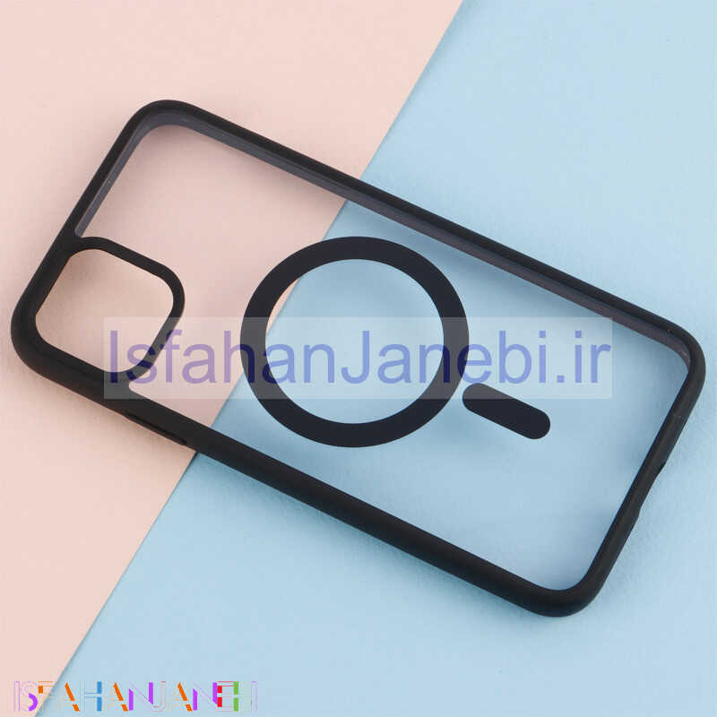 اصفهان جانبی-قاب PC شفاف دور رنگی مگ سیف iPhone 11 Pro Max