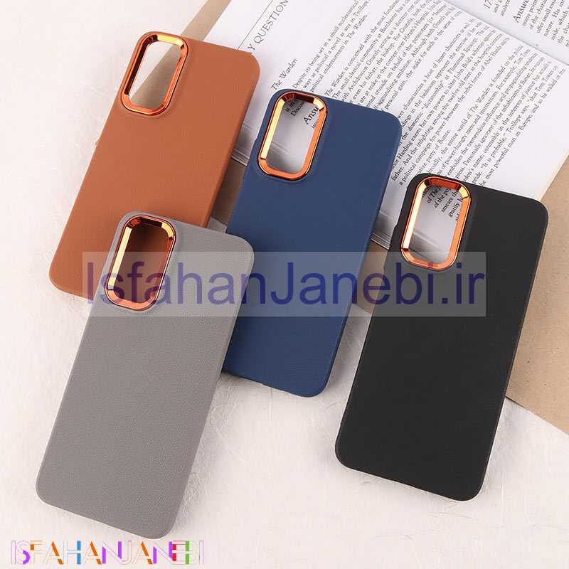 اصفهان جانبی-قاب چرمی ژله ای شیائومی Redmi Note 11 / 11S 4G دور محافظ متال