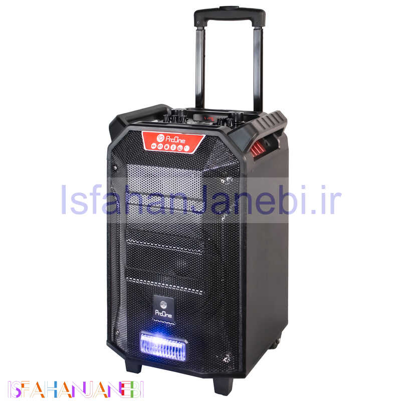 اصفهان جانبی-اسپیکر چمدانی بلوتوثی رم و فلش خور ProOne PSB4960 + میکروفون و ریموت کنترل
