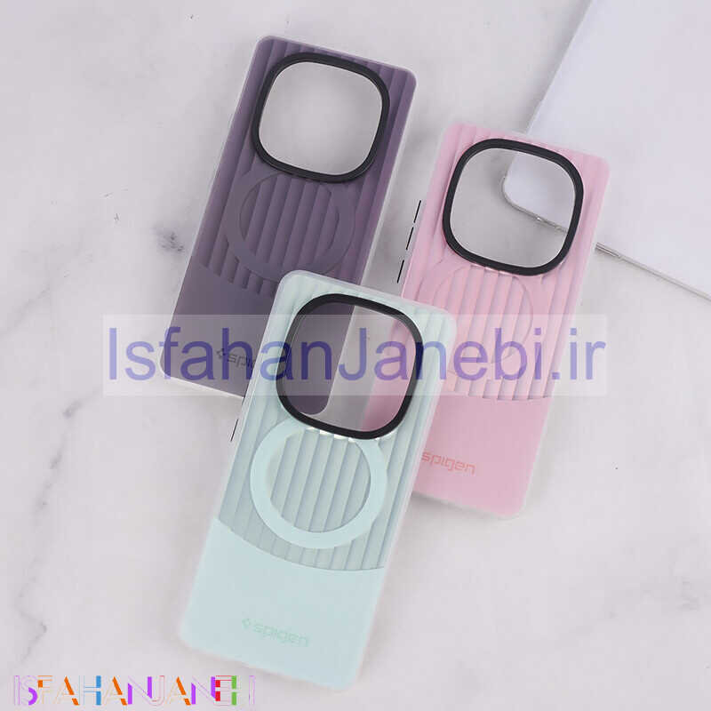 اصفهان جانبی-قاب Spigen 3D شیائومی Redmi Note 14 Pro 5G کرکره ای طرح مگ سیف