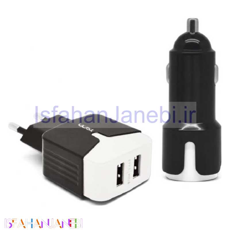 اصفهان جانبی-شارژر + شارژر فندکی TSCO TTC41 + کابل میکرو یو اس بی