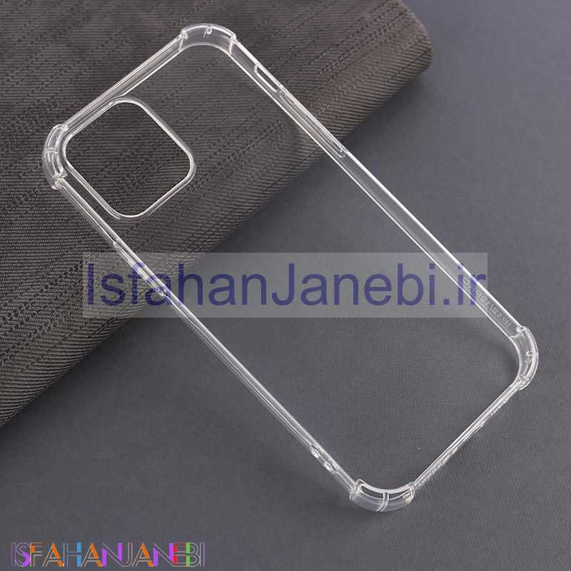 اصفهان جانبی-قاب ژله ای ضربه گیر بی رنگ آیفون iPhone 12 / 12 Pro