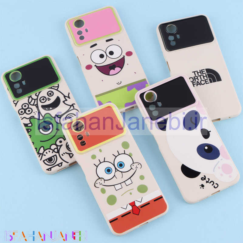 اصفهان جانبی-قاب TPU طرح دار رنگی محافظ لنزدار Xiaomi Redmi Note 12S