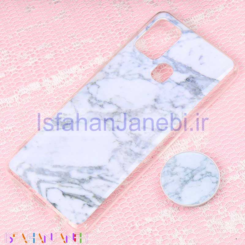 اصفهان جانبی-قاب سوپر IMD دور شفاف پاپ سوکت دار Samsung A21s سنگی