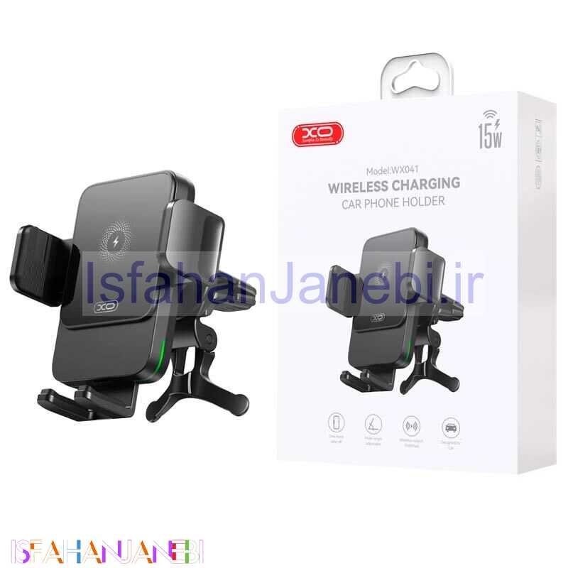 اصفهان جانبی-هولدر و شارژر وایرلس 15 وات ایکس او XO-WX041