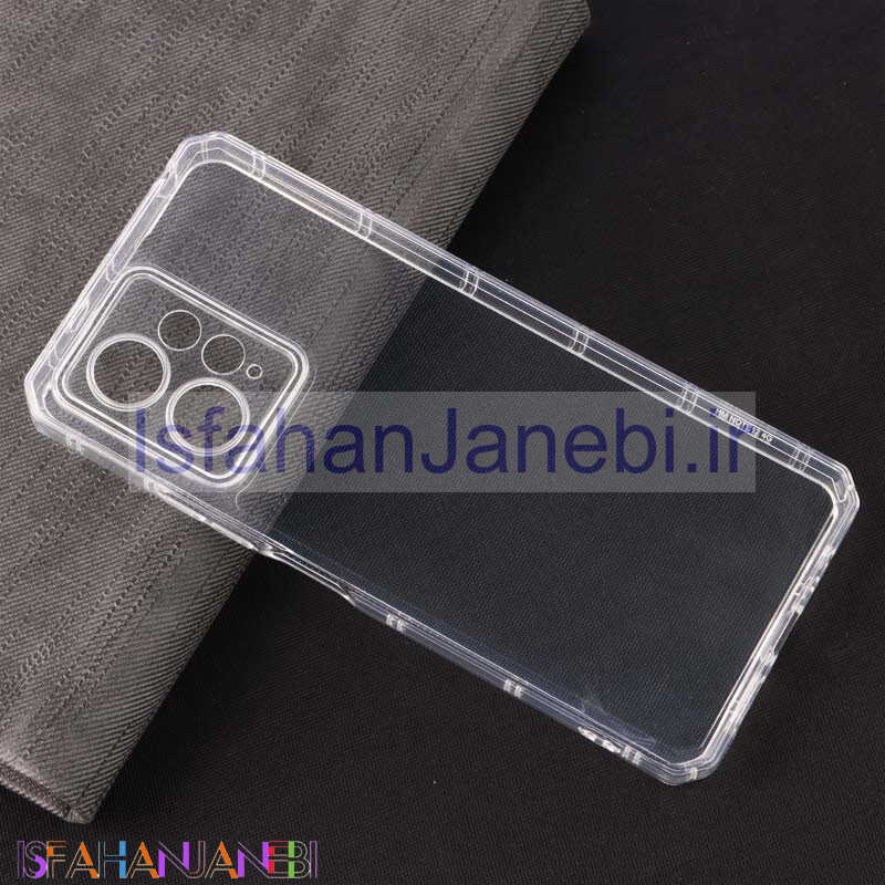 اصفهان جانبی-قاب ژله ای بی رنگ شیائومی Redmi Note 12 4G محافظ لنزدار