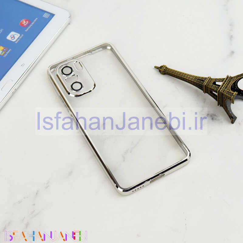 اصفهان جانبی-قاب شفاف دور رنگی محافظ لنزدار Xiaomi Poco F3