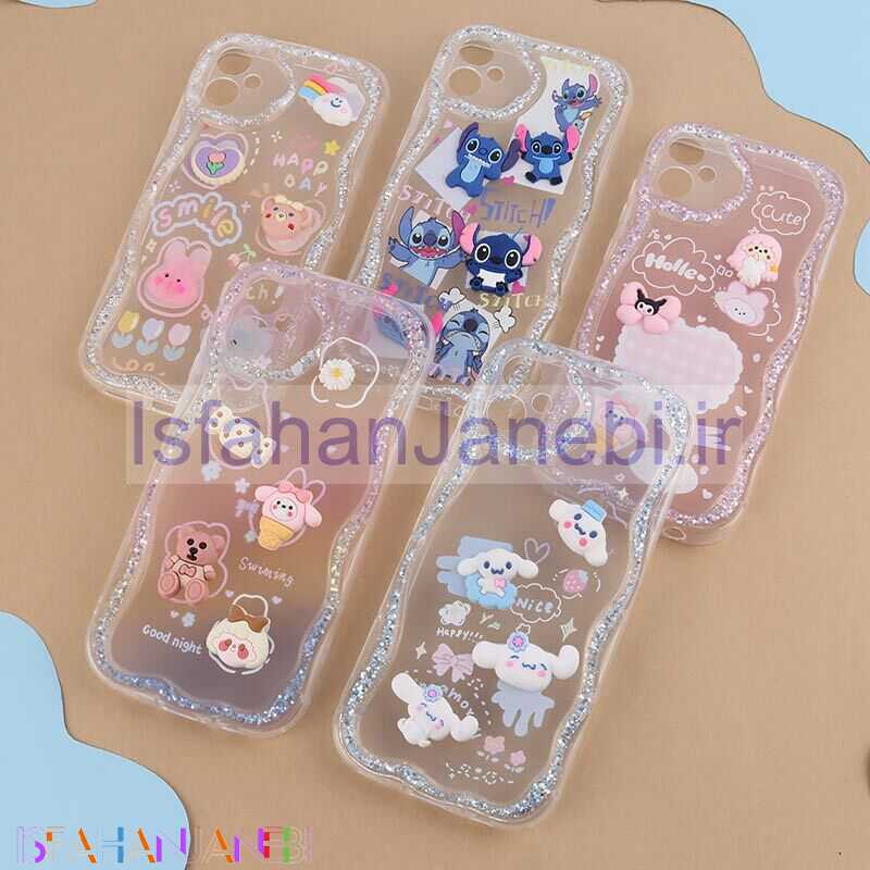 اصفهان جانبی-قاب شاینی سامسونگ Galaxy A05 عروسکی محافظ لنزدار