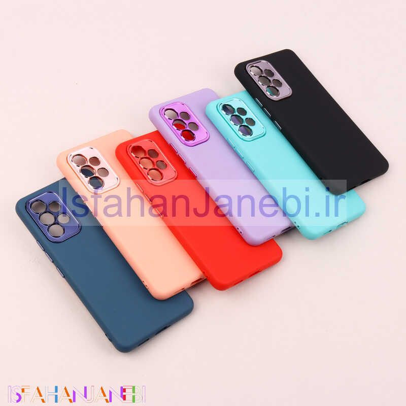 اصفهان جانبی-قاب طرح سیلیکونی محافظ لنزدار براق Samsung Galaxy A53 5G