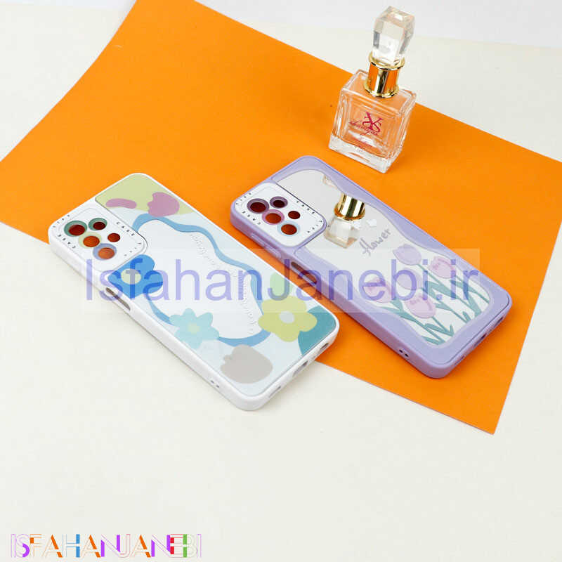 اصفهان جانبی-قاب آینه ای طرحدار محافظ لنزدار Samsung Galaxy A32 4G