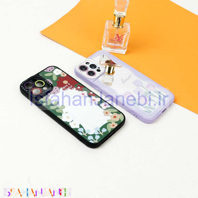 اصفهان جانبی-قاب آینه ای طرحدار محافظ لنزدار iPhone 12 Pro Max
