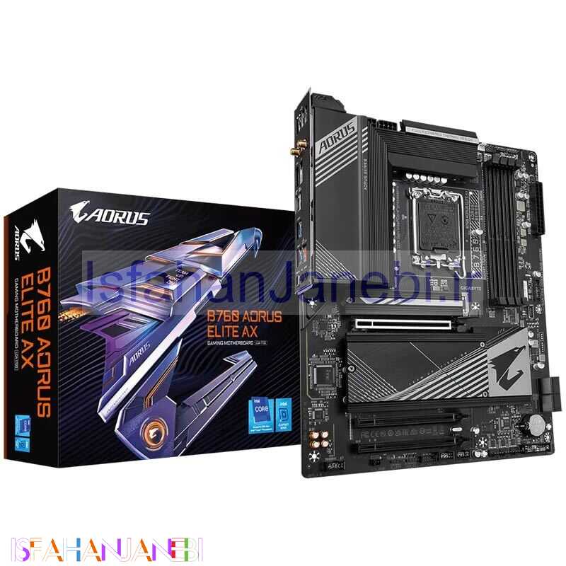 اصفهان جانبی-مادربرد گیگابایت B760 Aorus Elite AX rev. 1.x DDR5