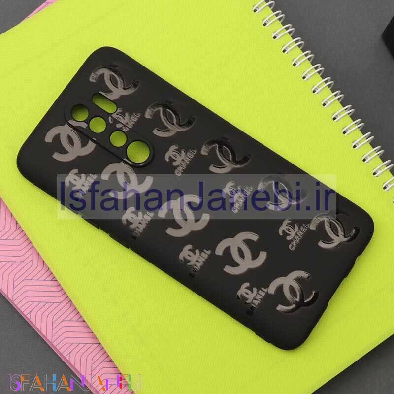 اصفهان جانبی-قاب طرحدار محافظ لنزدار مشکی Chanel شیائومی Redmi Note 8 Pro