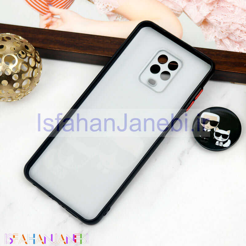 اصفهان جانبی-قاب PC محافظ لنز دار طرح Boss Cat + پاپ سوکت Xiaomi Redmi Note 9s / Note 9 Pro