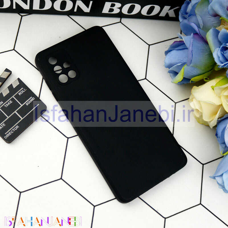اصفهان جانبی-قاب طرح سیلیکونی داخل موکت محافظ لنزدار Samsung Galaxy A71