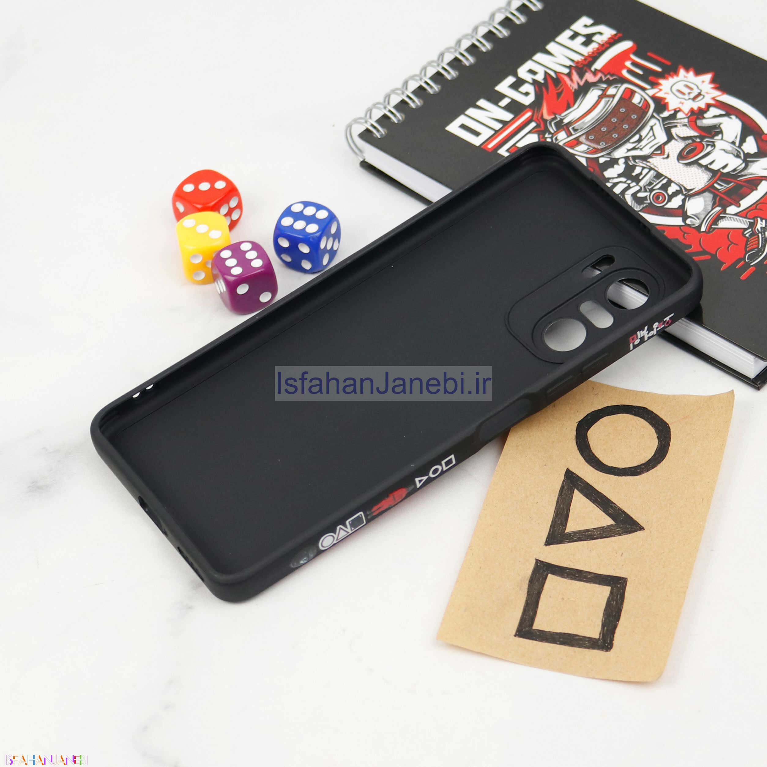 اصفهان جانبی-قاب سیلیکونی محافظ لنزدار طرح اسکویید گیم Xiaomi Poco F3 کد 9