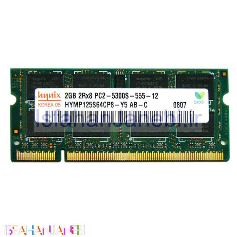 اصفهان جانبی-رم لپ تاپ Hynix DDR2 2GB 5300S 667MHz CL5
