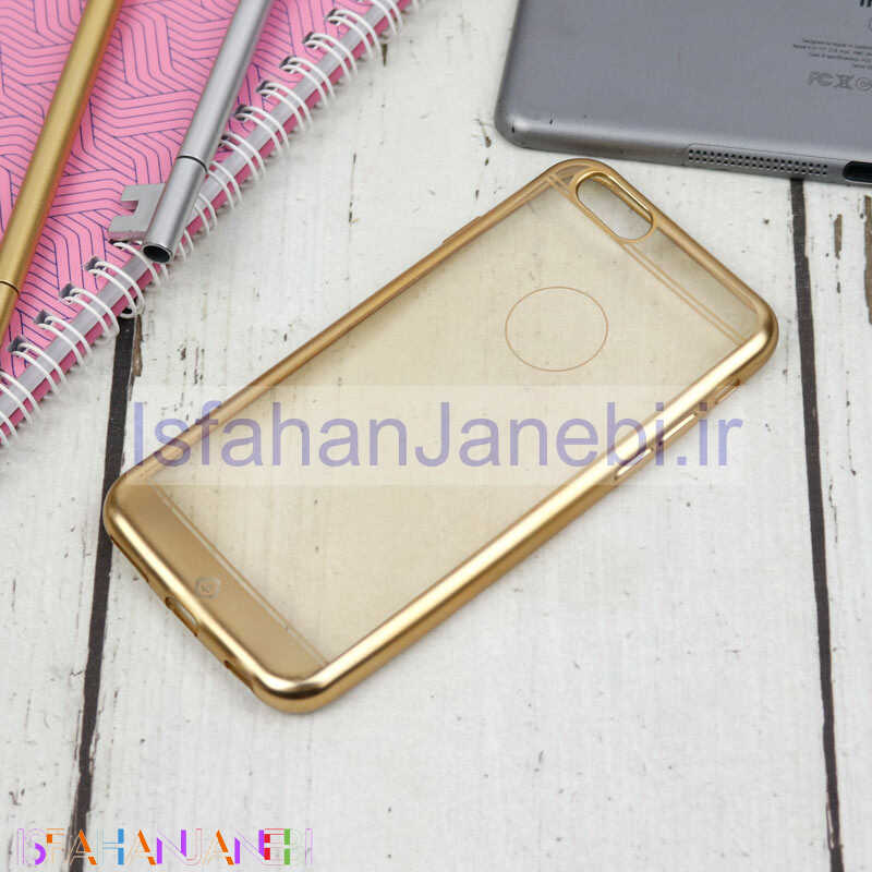 اصفهان جانبی-قاب ژله ای Totu آیفون iPhone 6/6s دور طلایی