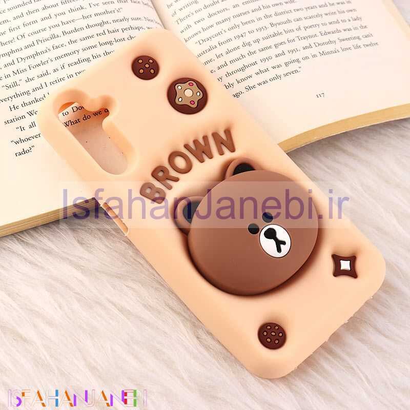 اصفهان جانبی-قاب سیلیکونی Vip Max سامسونگ Galaxy A15 پاپ سوکت دار طرح Bear