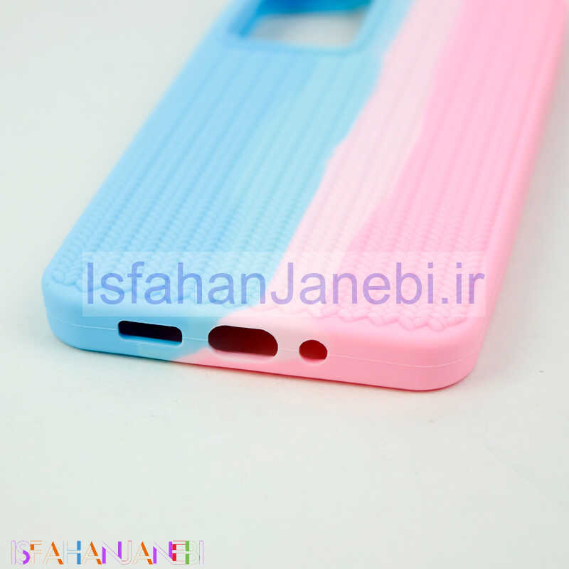 اصفهان جانبی-قاب سیلیکونی اورجینال رنگین کمانی طرح بافت Samsung Galaxy A73