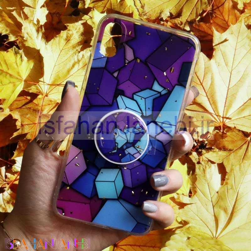 اصفهان جانبی-قاب رنگین کمانی پاپ سوکت دار خرچنگی کد4 آیفون iPhone XS Max