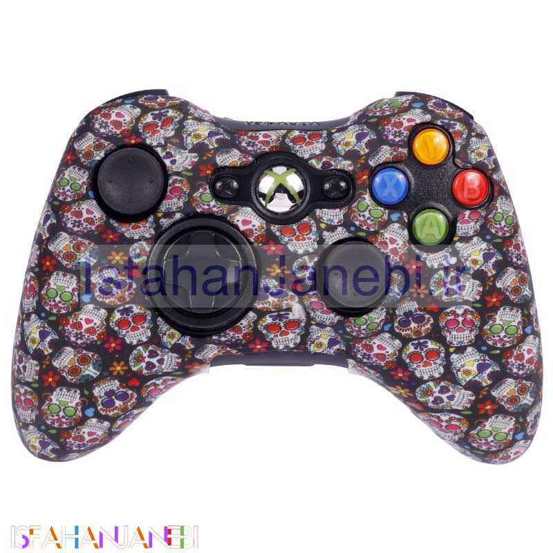 اصفهان جانبی-روکش دسته بازی Xbox 360 طرح اسکلت و گل ریز