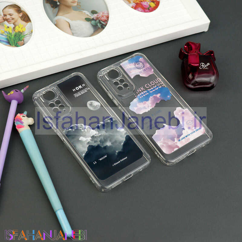 اصفهان جانبی-قاب ژله ای شفاف طرحدار محافظ لنزدار Xiaomi Redmi Note 11 / 11s