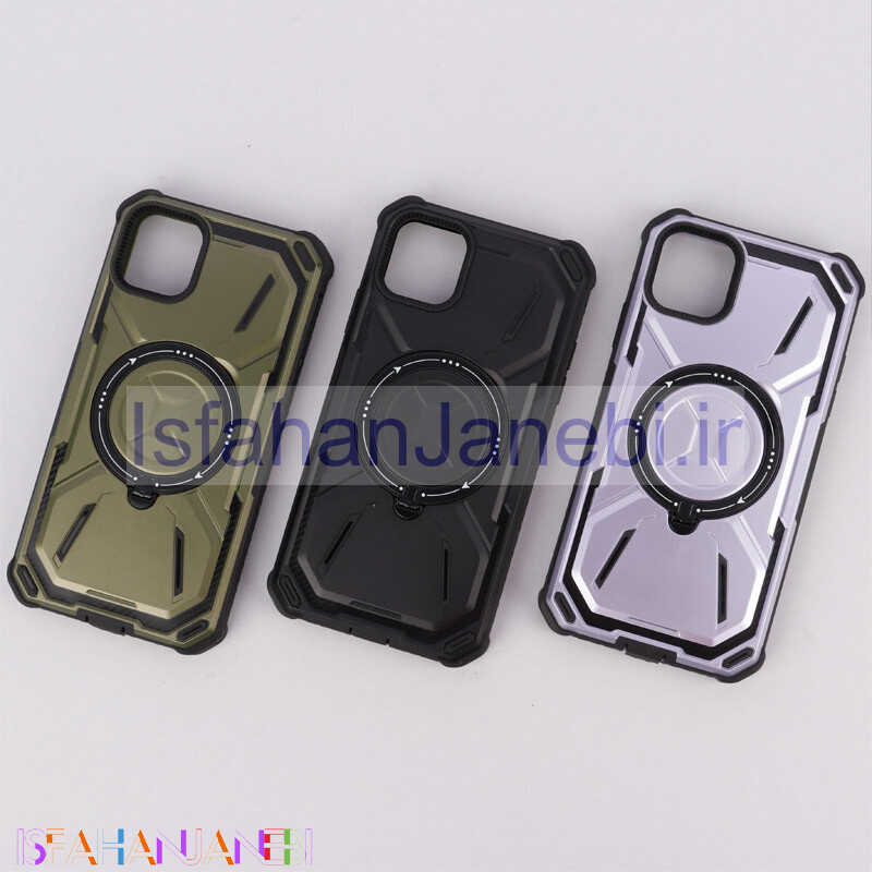 اصفهان جانبی-قاب ضد ضربه MagSafe Metal Armor استند شو iPhone 11 Pro Max