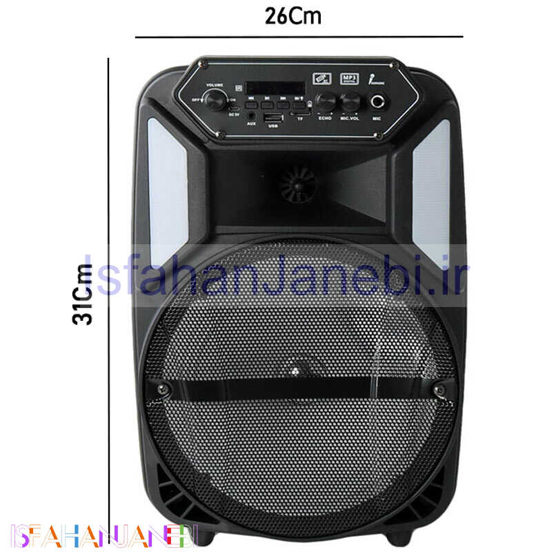اصفهان جانبی-اسپیکر چمدانی بلوتوثی رم و فلش خور BDT BD-8009