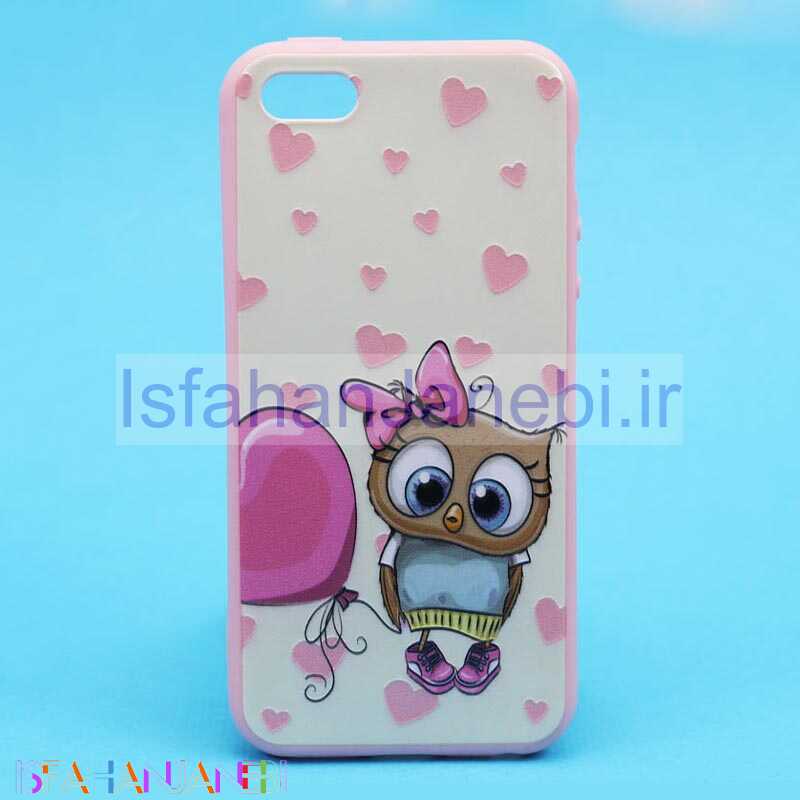 اصفهان جانبی-قاب فانتزی برجسته صورتی طرح کارتونی آیفون iPhone 5/5s