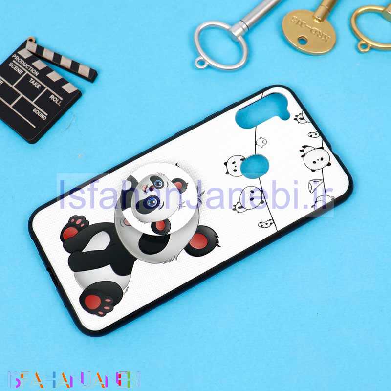 اصفهان جانبی-قاب فانتزی برجسته + پاپ سوکت طرح پاندا سامسونگ A11 سری D