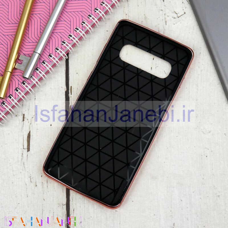 اصفهان جانبی-قاب ماربل ژله ای یخی Samsung Galaxy S10 Plus رزگلد