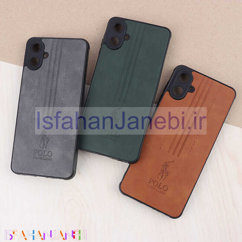 اصفهان جانبی-قاب چرمی Polo Ralph Laren سامسونگ Galaxy A06 محافظ لنزدار