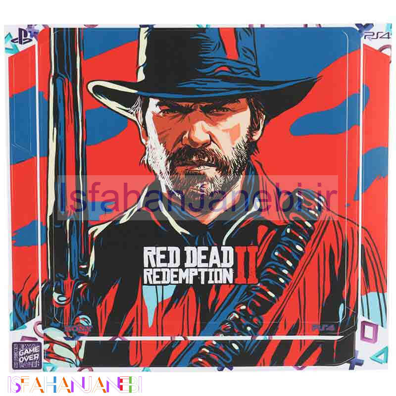 اصفهان جانبی-اسکین پلی استیشن 4 اسلیم طرح Red Dead Redemption 2 کد 6