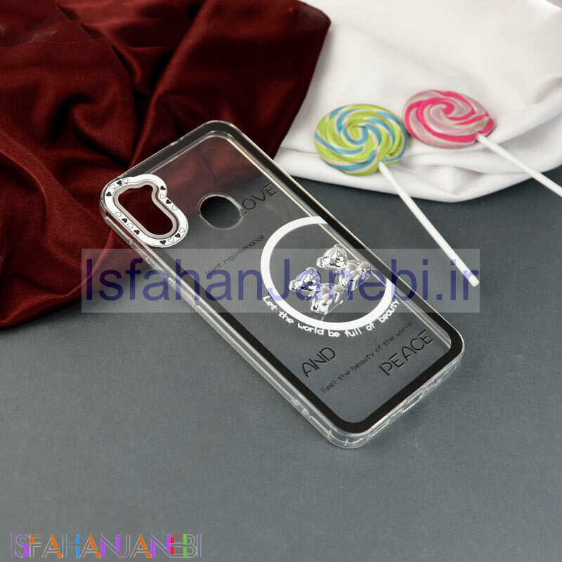 اصفهان جانبی-قاب عروسکی خرس نقره ای Samsung Galaxy A11