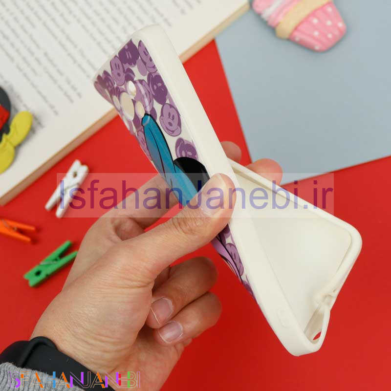 اصفهان جانبی-قاب سیلیکونی سفید محافظ لنزدار طرح میکی موس 2 شیائومی Xiaomi Poco X3