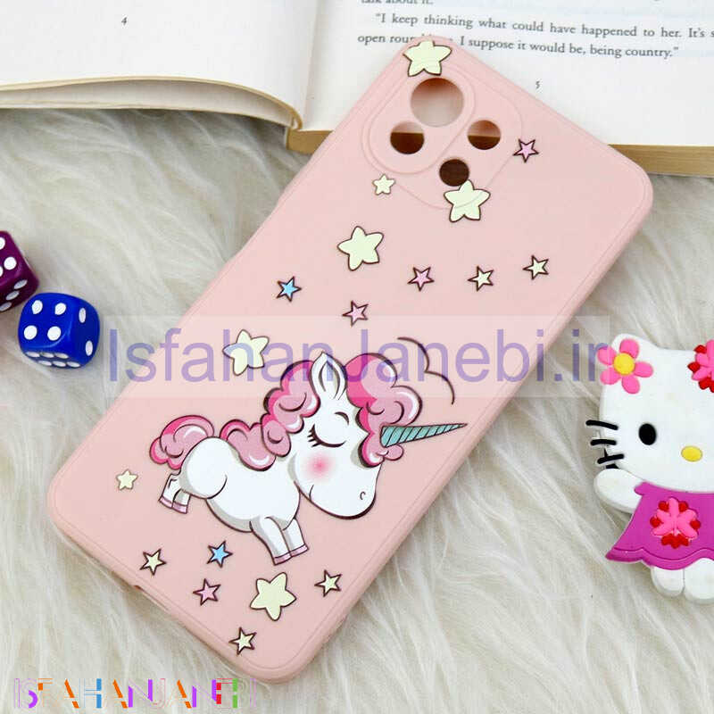 اصفهان جانبی-قاب سیلیکونی عروسکی محافظ لنزدار طرح یونیکورن 1 شیائومی Xiaomi Mi 11 Lite