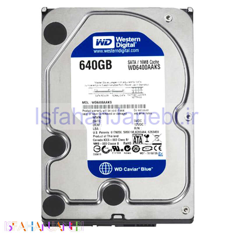 اصفهان جانبی-هارد اینترنال وسترن دیجیتال Western Digital Blue WD6400AAKS 640GB