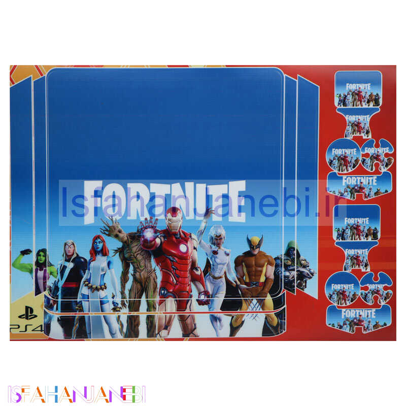 اصفهان جانبی-اسکین پلی استیشن 4 اسلیم طرح Fortnite