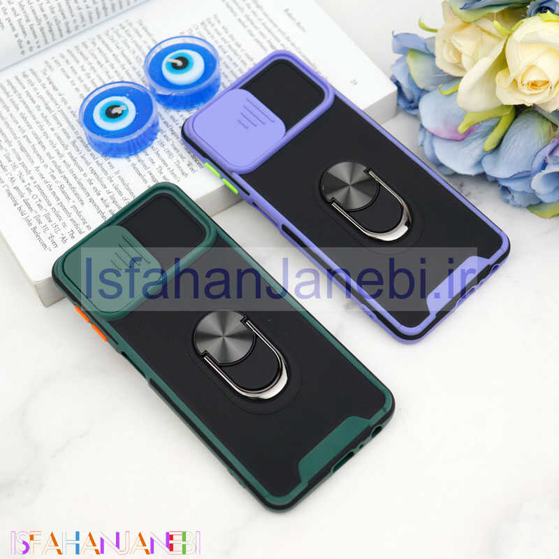 اصفهان جانبی-قاب ضد ضربه محافظ لنزدار کشویی هولدر دار بتمن کلاسیک Samsung Galaxy A22 4G