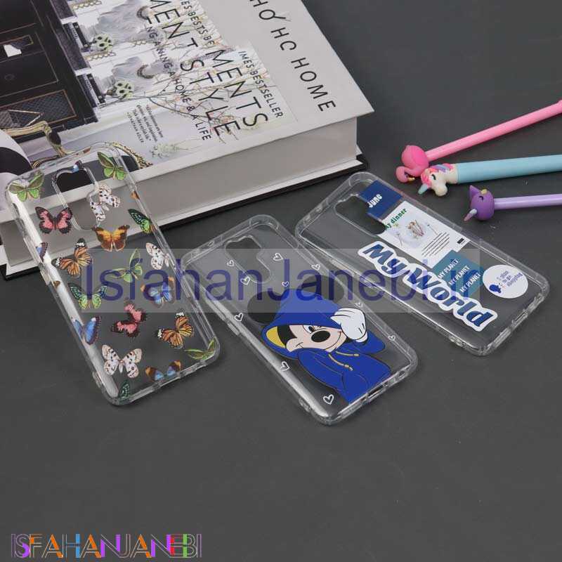 اصفهان جانبی-قاب ژله ای بی رنگ طرحدار شیائومی Xiaomi Redmi 9