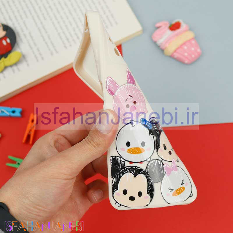 اصفهان جانبی-قاب سیلیکونی سفید محافظ لنزدار طرح دیزنی دخترانه Xiaomi Redmi Note 10 4G / Note 10s